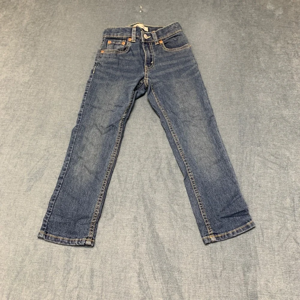 Levi's 511 Slim Fit Jeans Boys 6 Blue Denim Cotton Stretch Casual Straight Leg